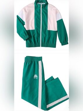 ALDI GEAR 2026 Green Windbreaker Set Medium Track Jacket  and Track Pants